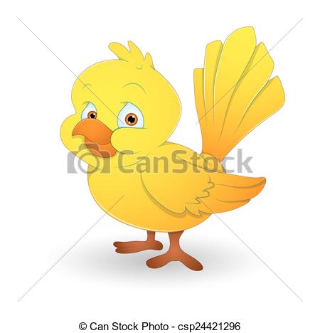 450x468 yellow beautiful bird cute cartoon yellow bird character face - Yellow Bird Drawing