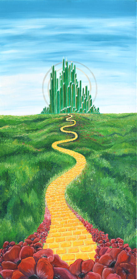 441x900 goodbye yellow brick road painting - Yellow Brick Road Drawing