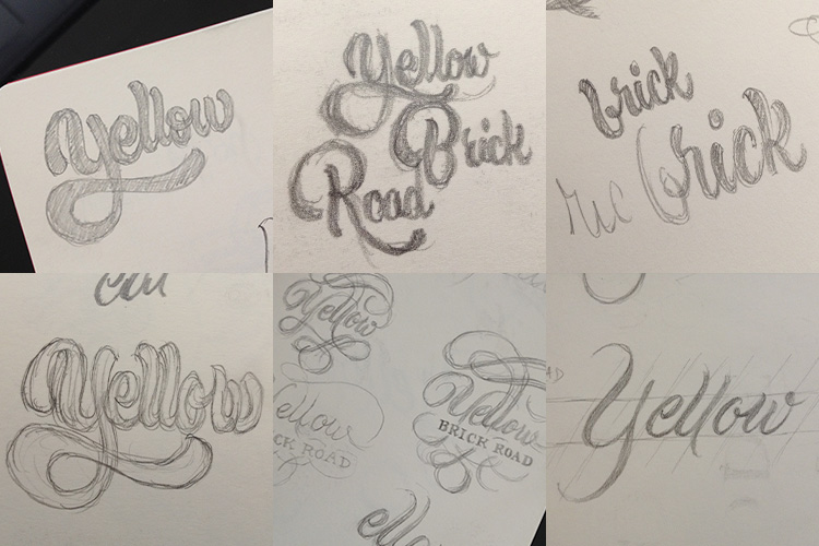 750x500 yellow brick road sarah dayan french hand lettering artist - Yellow Brick Road Drawing