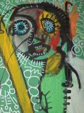 287x385 Paul Kostabi - Yellow Brick Road Drawing