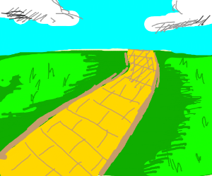 300x250 yellow brick road drawing - Yellow Brick Road Drawing