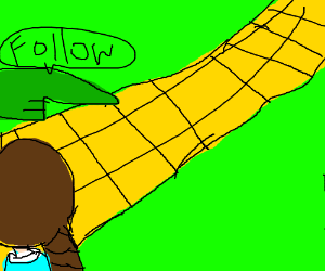 300x250 follow the yellow brick road! drawing - Yellow Brick Road Drawing