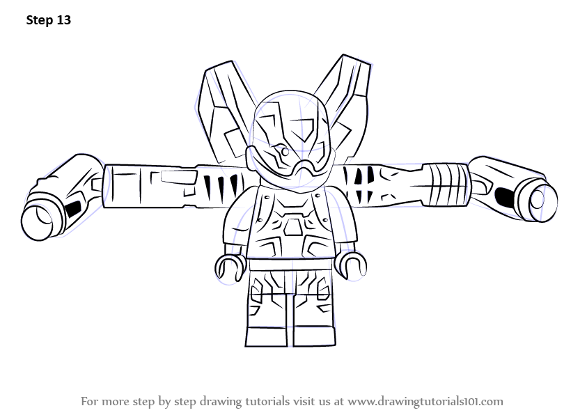 843x596 Learn How To Draw Lego Yellow Jacket - Yellow Jacket Drawing