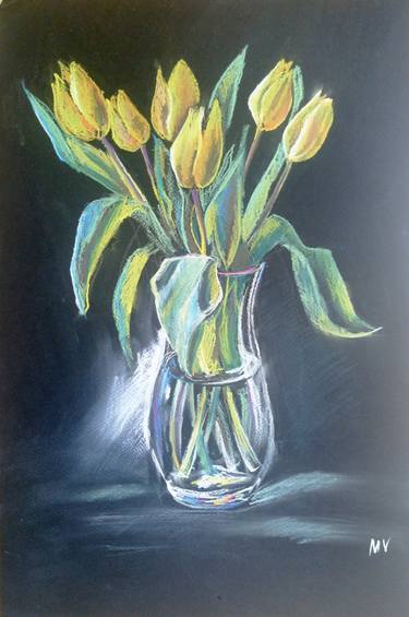 375x565 Yellow Tulips - Yellow Tulip Drawing