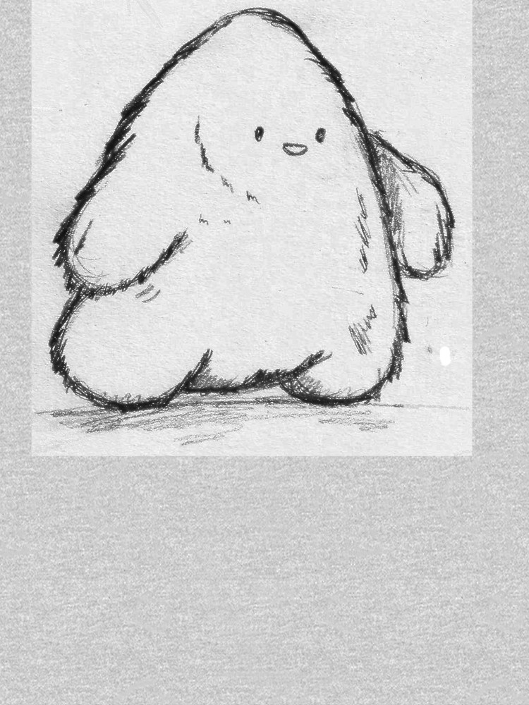 750x1000 Running Yeti Drawing T Shirt - Yeti Drawing