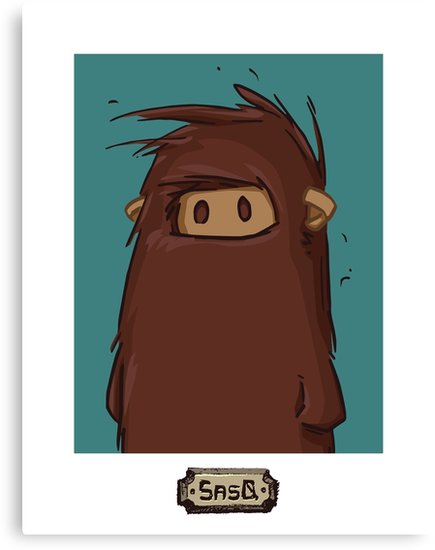 435x550 Sasq Portrait - Yeti Drawing