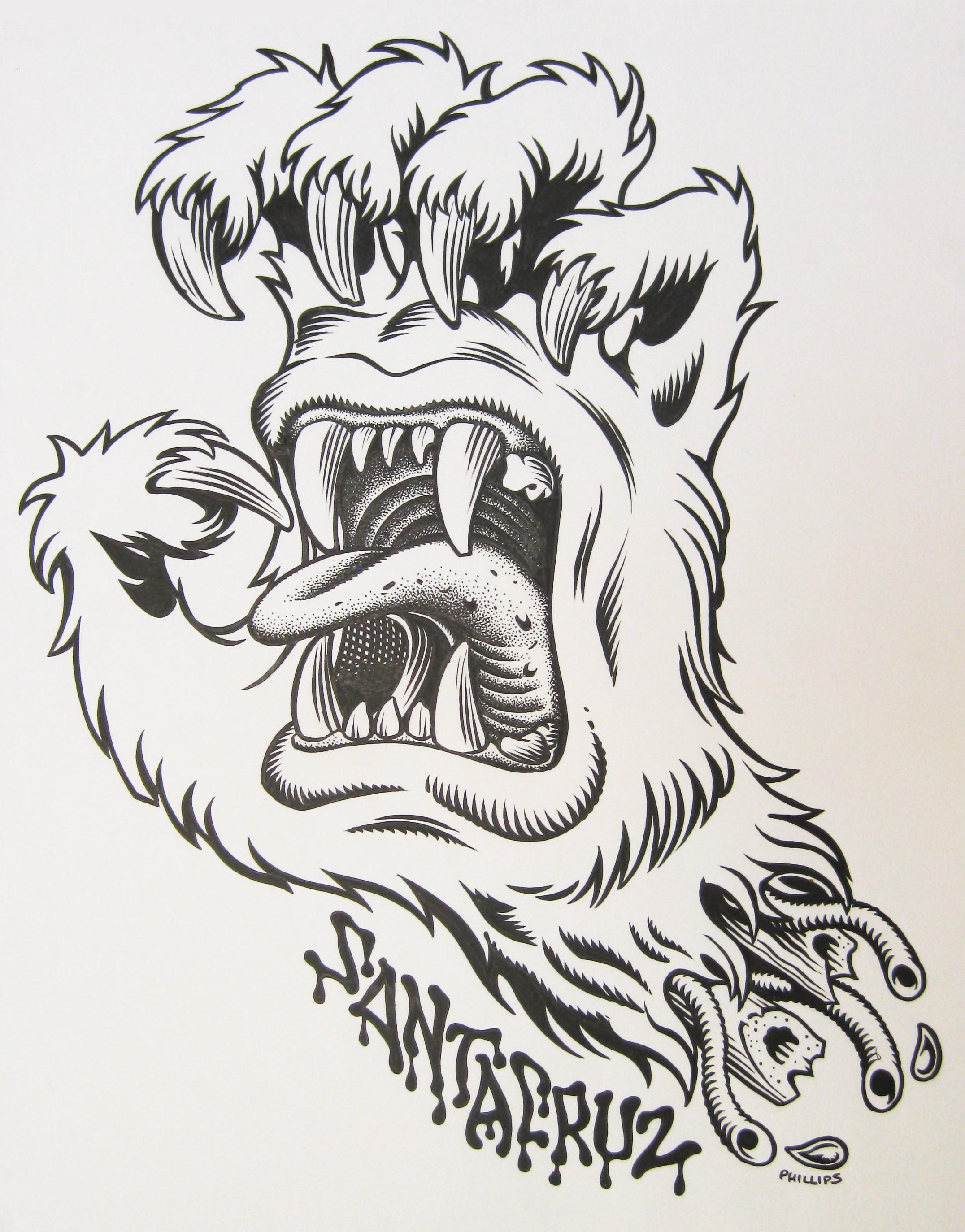 2152x2748 Yetihand Art - Yeti Drawing