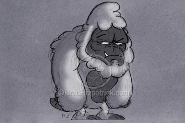 600x400 Cartoon Yeti Drawing - Yeti Drawing