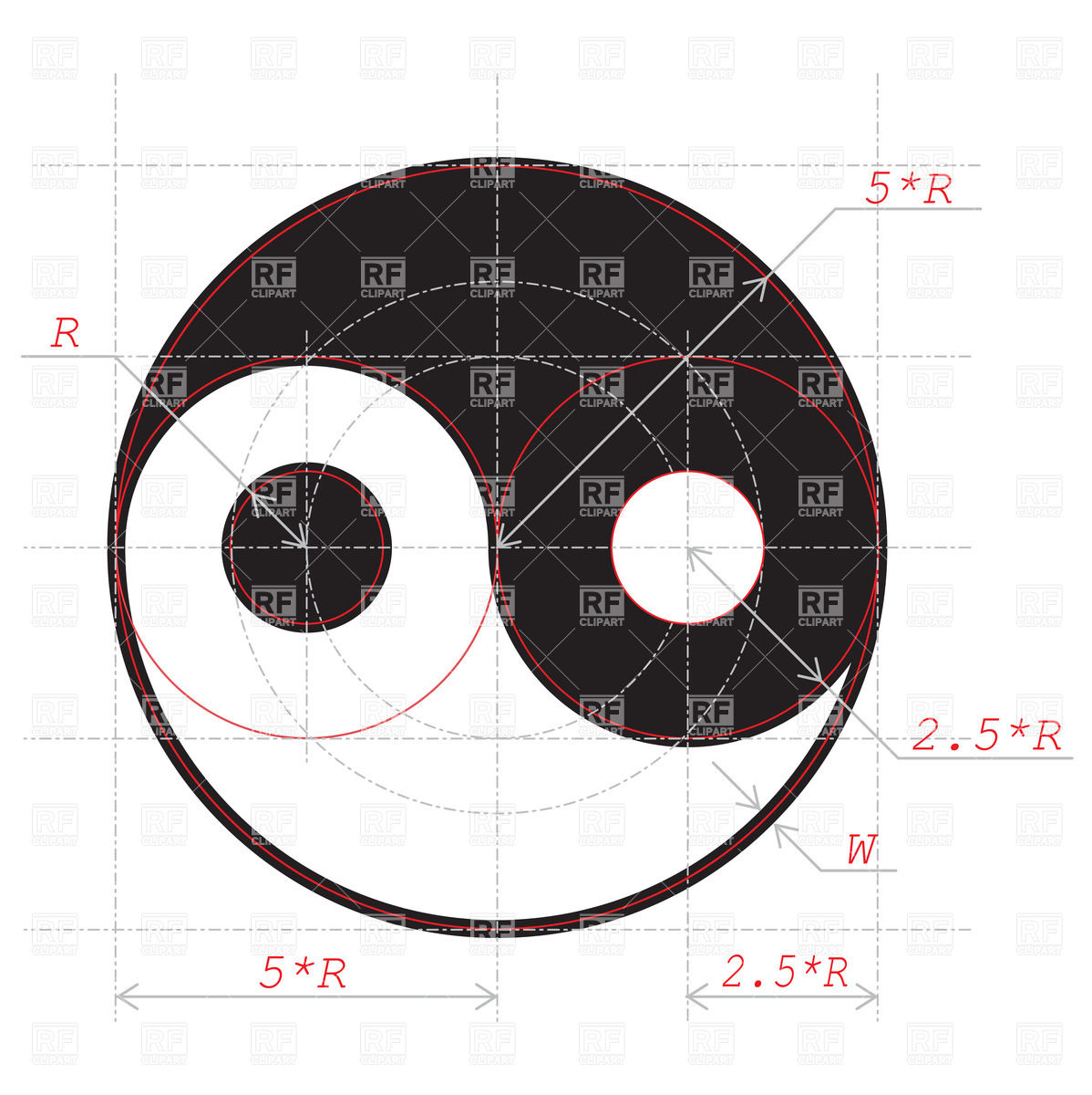 1198x1200 yin yang sign drawings vector image of signs, symbols, maps - Yin Yang Drawing