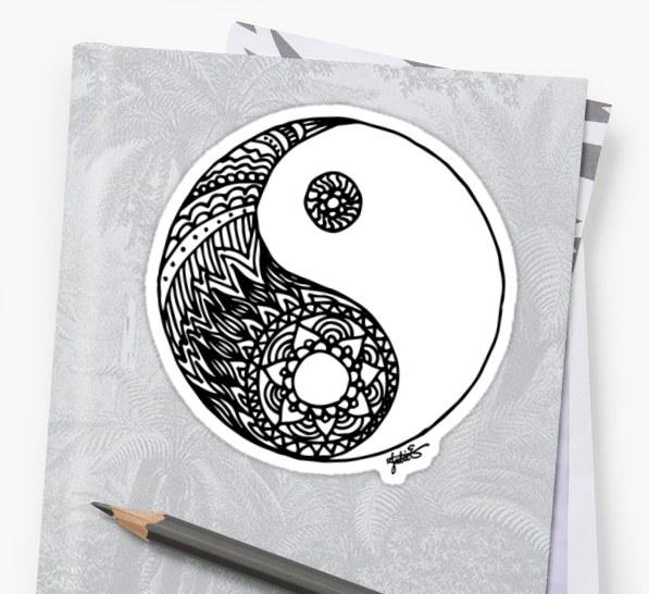 Yin Yang Drawing Designs at PaintingValley.com | Explore collection of ...