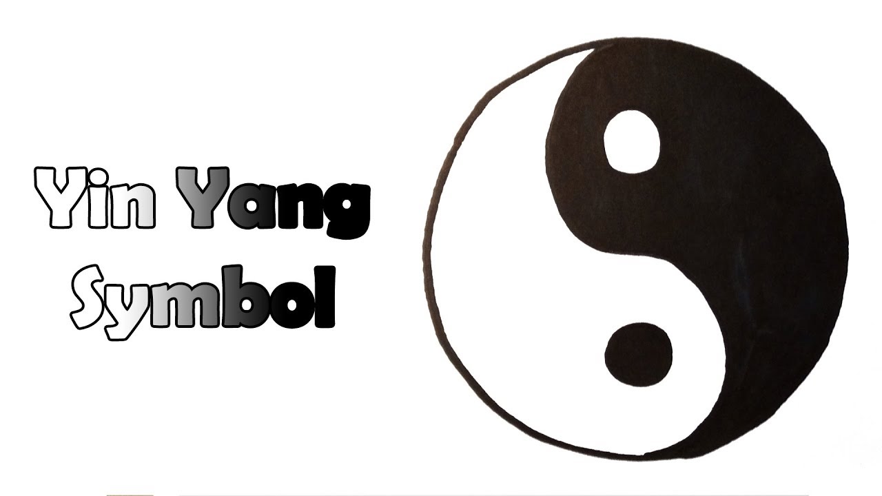 1280x720 How To Draw The Yin Yang Symbol - Yin Yang Symbol Drawing