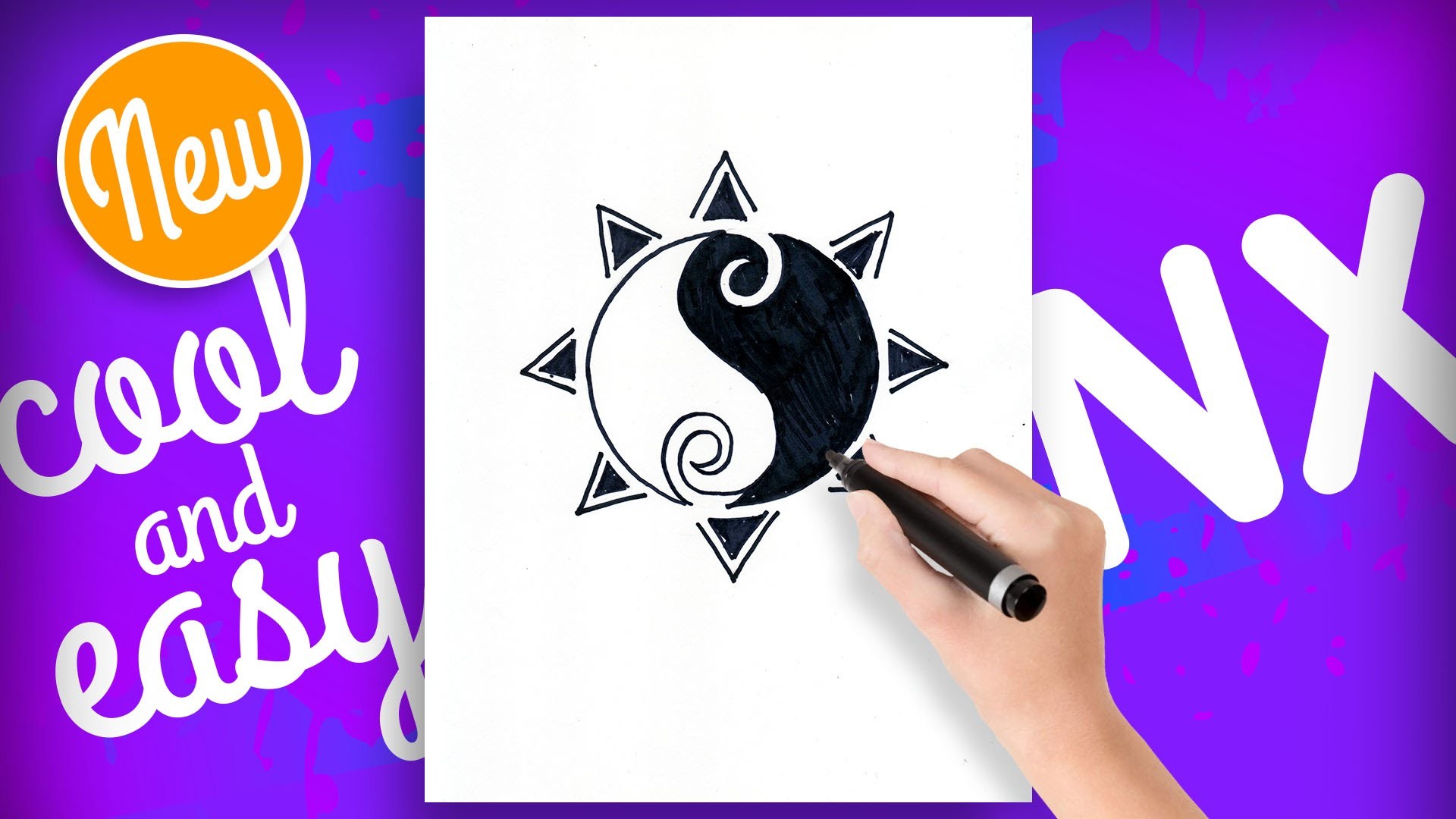 1920x1080 How To Draw A Yin Yang Symbol Step - Yin Yang Symbol Drawing