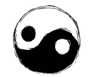 300x250 Yin Yang Symbol Drawing - Yin Yang Symbol Drawing