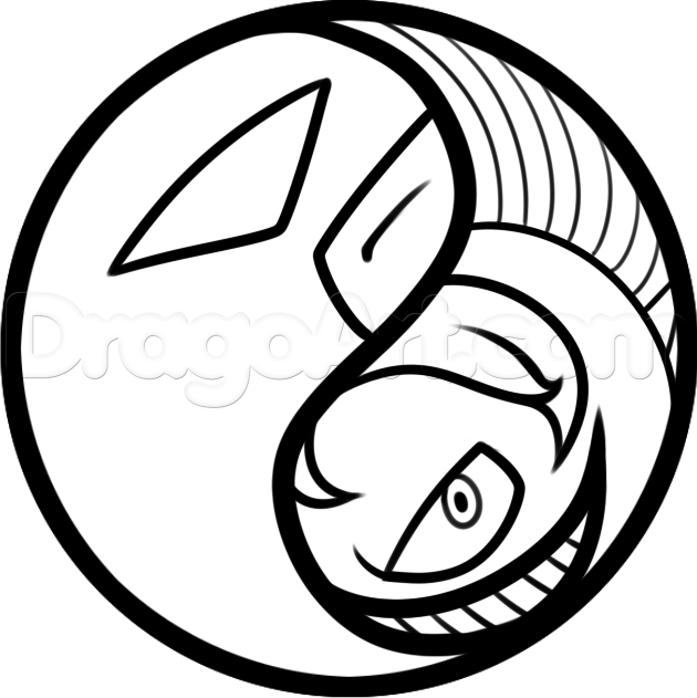 630x631 How To Draw Yin And Yang Symbol - Yin Yang Symbol Drawing