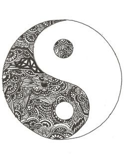 249x328 Drawn Symbol Yin Yang - Yin Yang Symbol Drawing