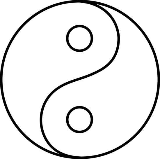 550x545 Melting Drawing Yin Yang Huge Freebie! Download For Powerpoint - Ying Yang Drawing