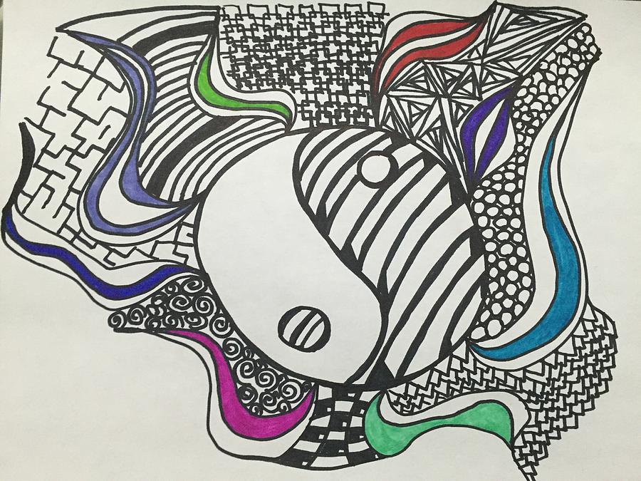 900x675 Ying Yang Drawing - Ying Yang Drawing