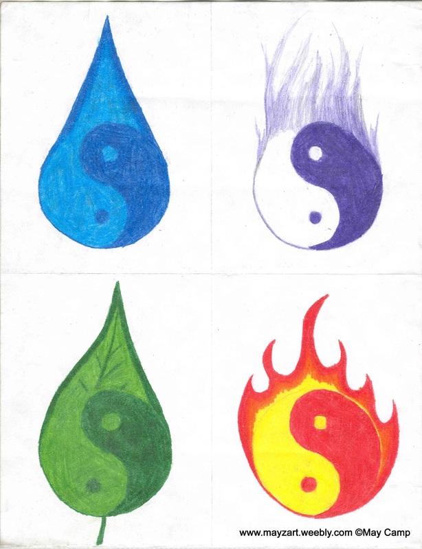 614x800 How To Draw Yin And Yang Symbol - Ying Yang Drawing