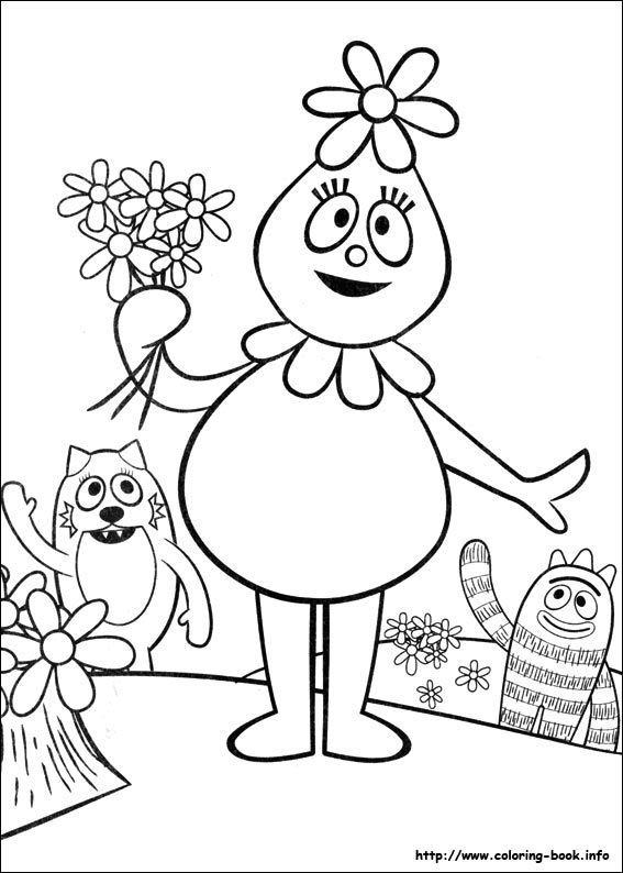 567x794 Yo Gabba Gabba! Coloring Pages On Coloring - Yo Gabba Gabba Drawing