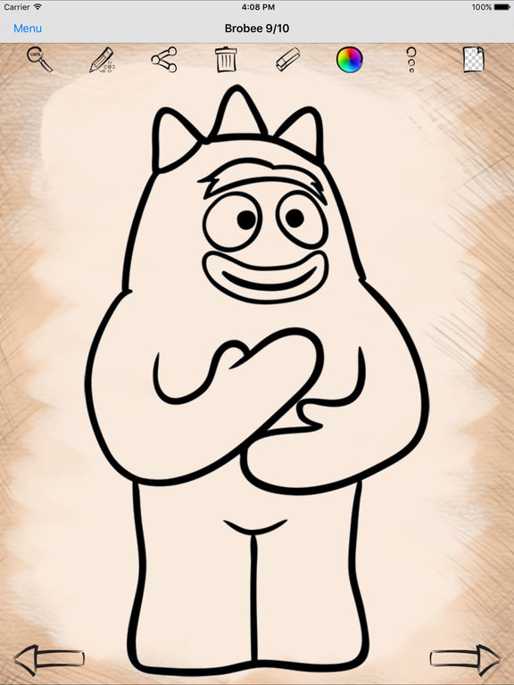 576x768 draw for yo gabba gabba ios application version - Yo Gabba Gabba Drawing