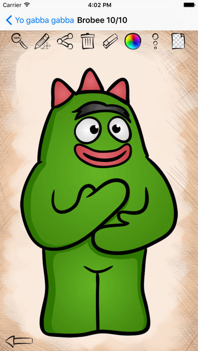 392x696 Draw For Yo Gabba Gabba - Yo Gabba Gabba Drawing