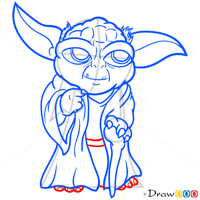 665x665 how to draw yoda, chibi star wars drawing yoda drawing, star - Yoda Drawing