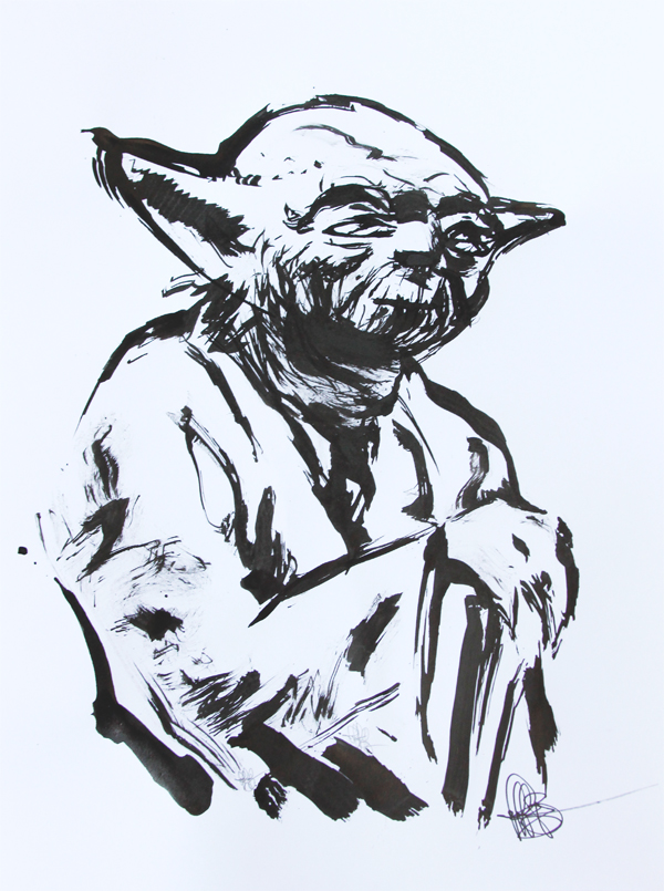 600x805 Yoda Toothbrush - Yoda Drawing