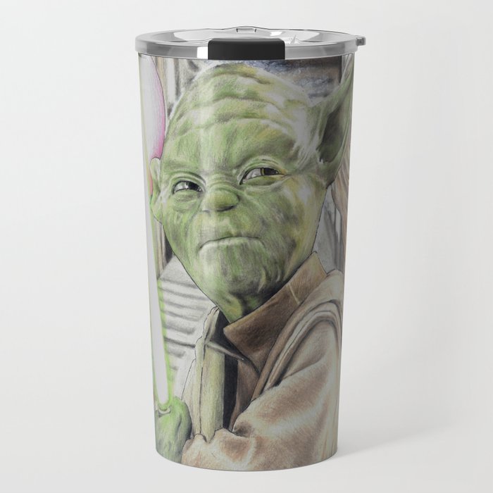 700x700 Stitch Yoda Et Original Color Pencil Drawing Travel Mug - Yoda Pencil Drawing
