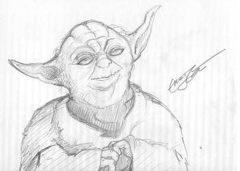 351x250 Yoda Pencil Drawing - Yoda Pencil Drawing
