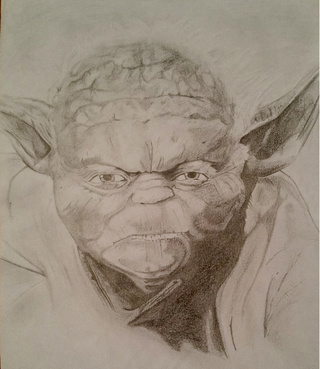 320x369 yoda drawings on paigeeworld pictures of yoda - Yoda Pencil Drawing