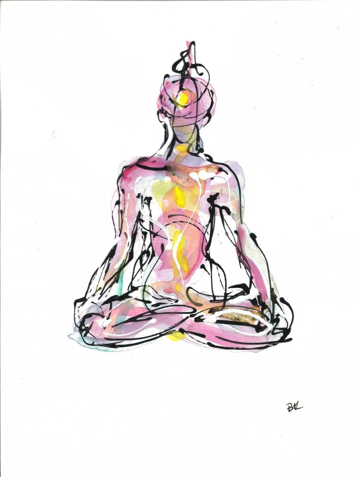 700x941 these yoga drawings are simply stunning - Yoga Drawing