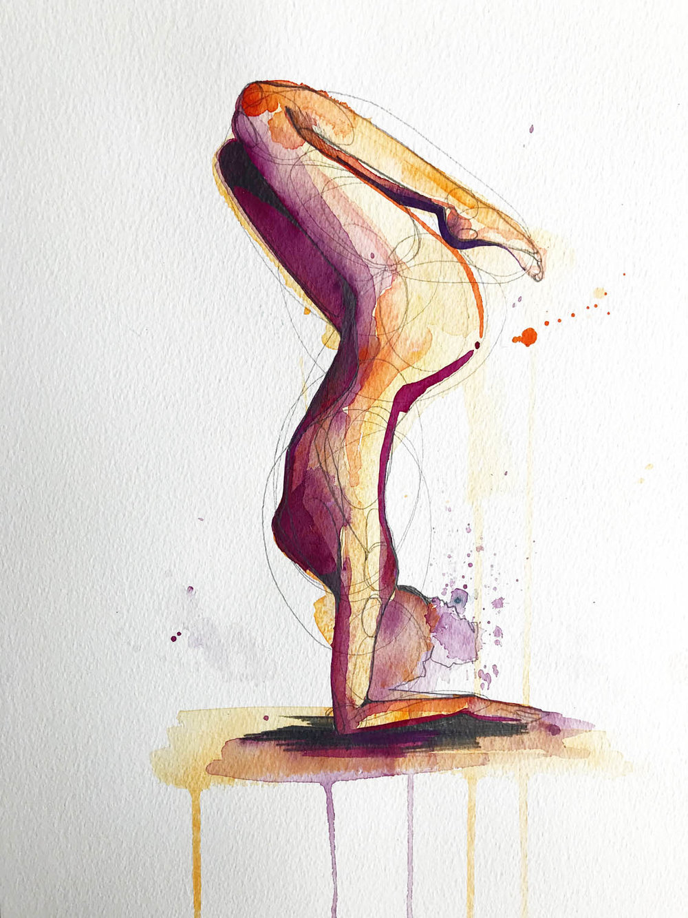 1000x1333 yoga diaries drawing design illustration - Yoga Drawing