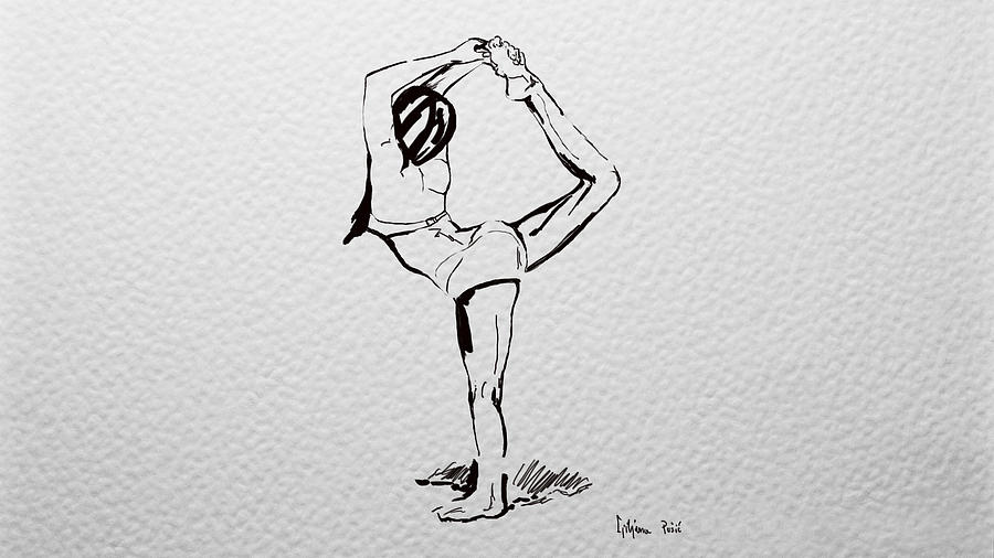 900x506 yoga scorpion drawing - Yoga Drawing