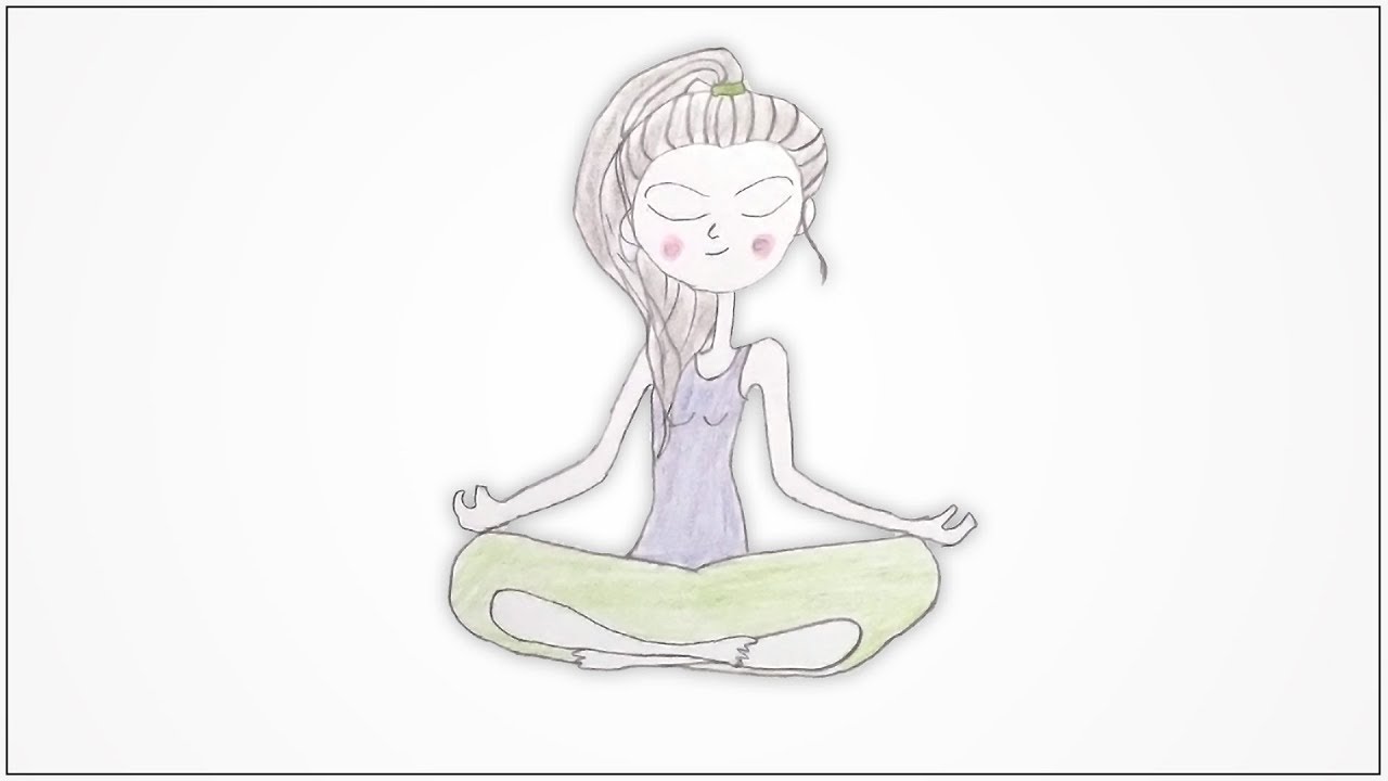 1280x720 how to draw a yoga poses - Yoga Drawing
