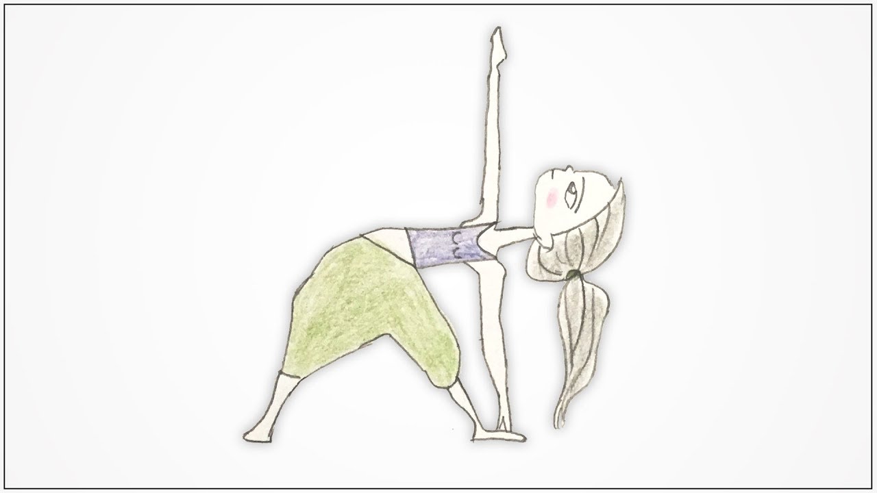 1280x720 how to draw a yoga poses - Yoga Drawing