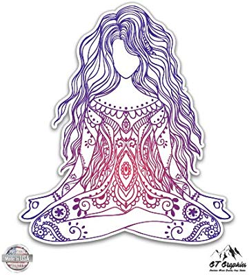361x400 sitting yoga girl colorful - Yoga Girl Drawing