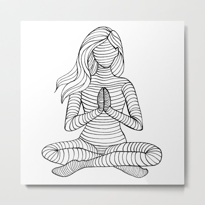 700x700 yoga girl - Yoga Girl Drawing