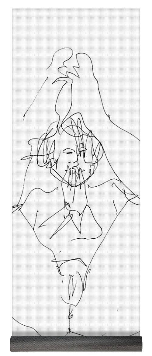 500x1171 erotic art drawings yoga mat for sale - Yoga Mat Drawing