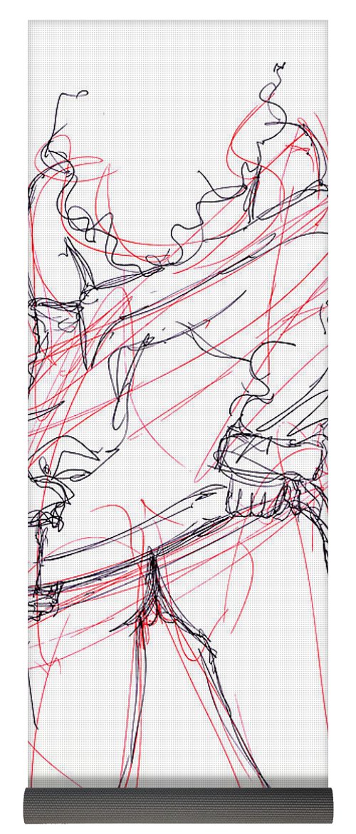 500x1171 erotic art drawings yoga mat for sale - Yoga Mat Drawing
