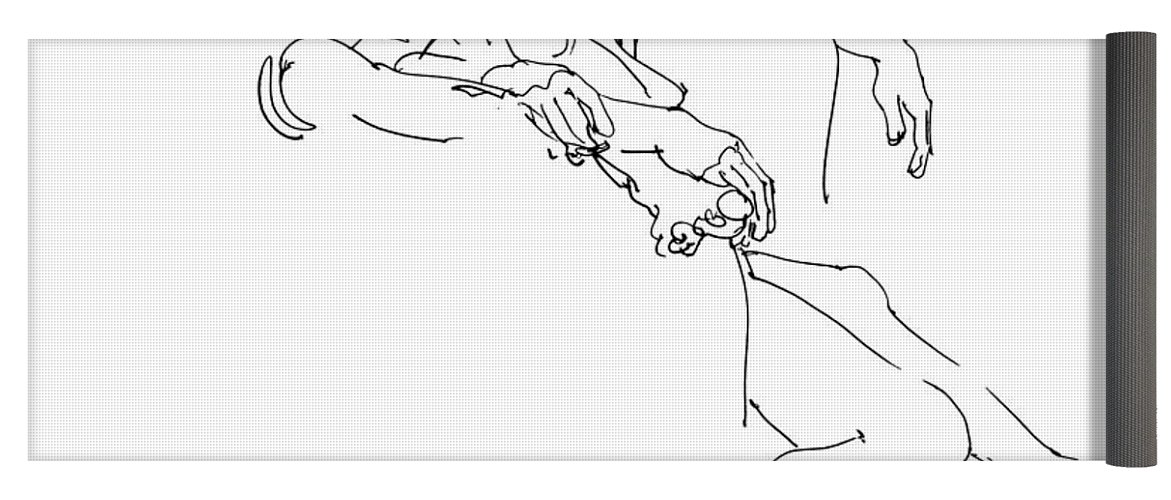 1171x500 erotic couple drawings yoga mat for sale - Yoga Mat Drawing