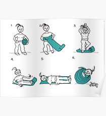 210x230 yoga mat drawing posters redbubble - Yoga Mat Drawing