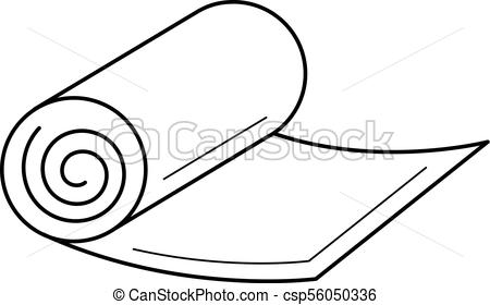 450x280 yoga mat line icon yoga mat vector line icon isolated on white - Yoga Mat Drawing