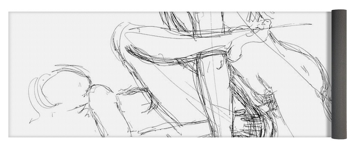 1171x500 coitus copulation drawings yoga mat for sale - Yoga Mat Drawing