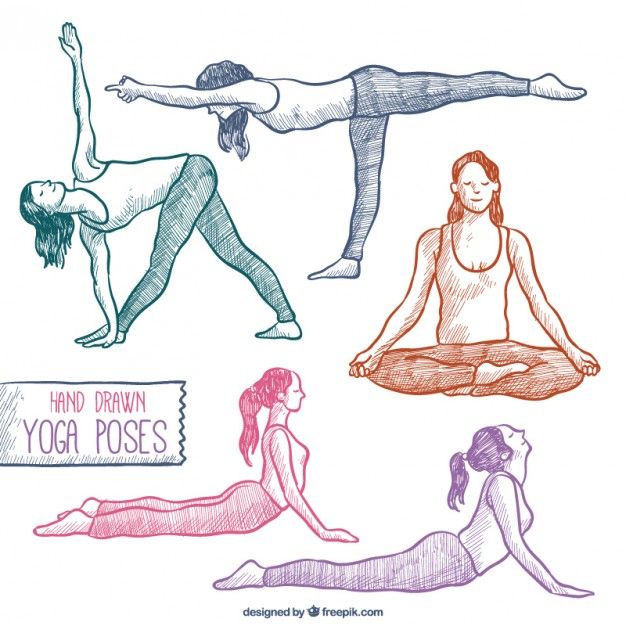 626x626 Health How To Draw Hands, Yoga Poses - Yoga Poses Drawing