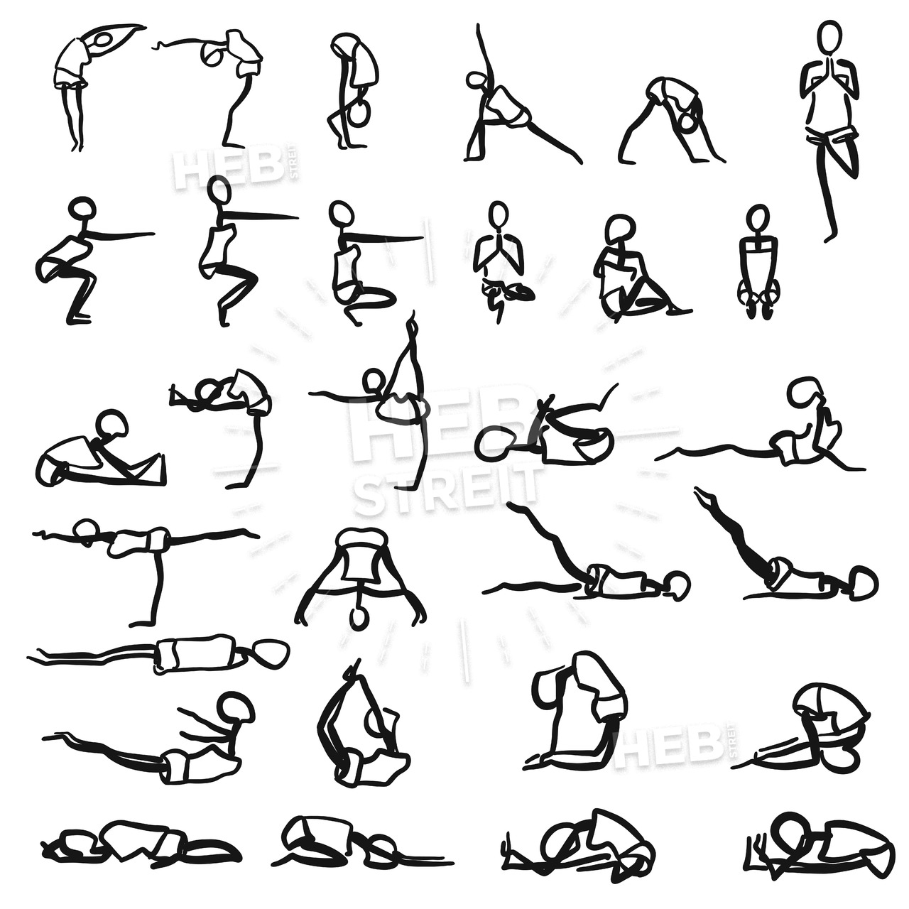 Get Drawing Yoga Poses Art Pictures