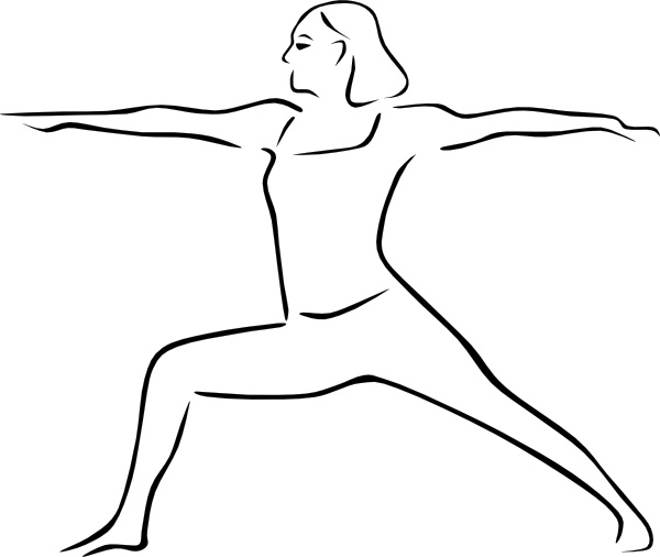 600x506 Yoga Poses Stylized Clip Art Free Vector In Open Office Drawing - Yoga Poses Drawing