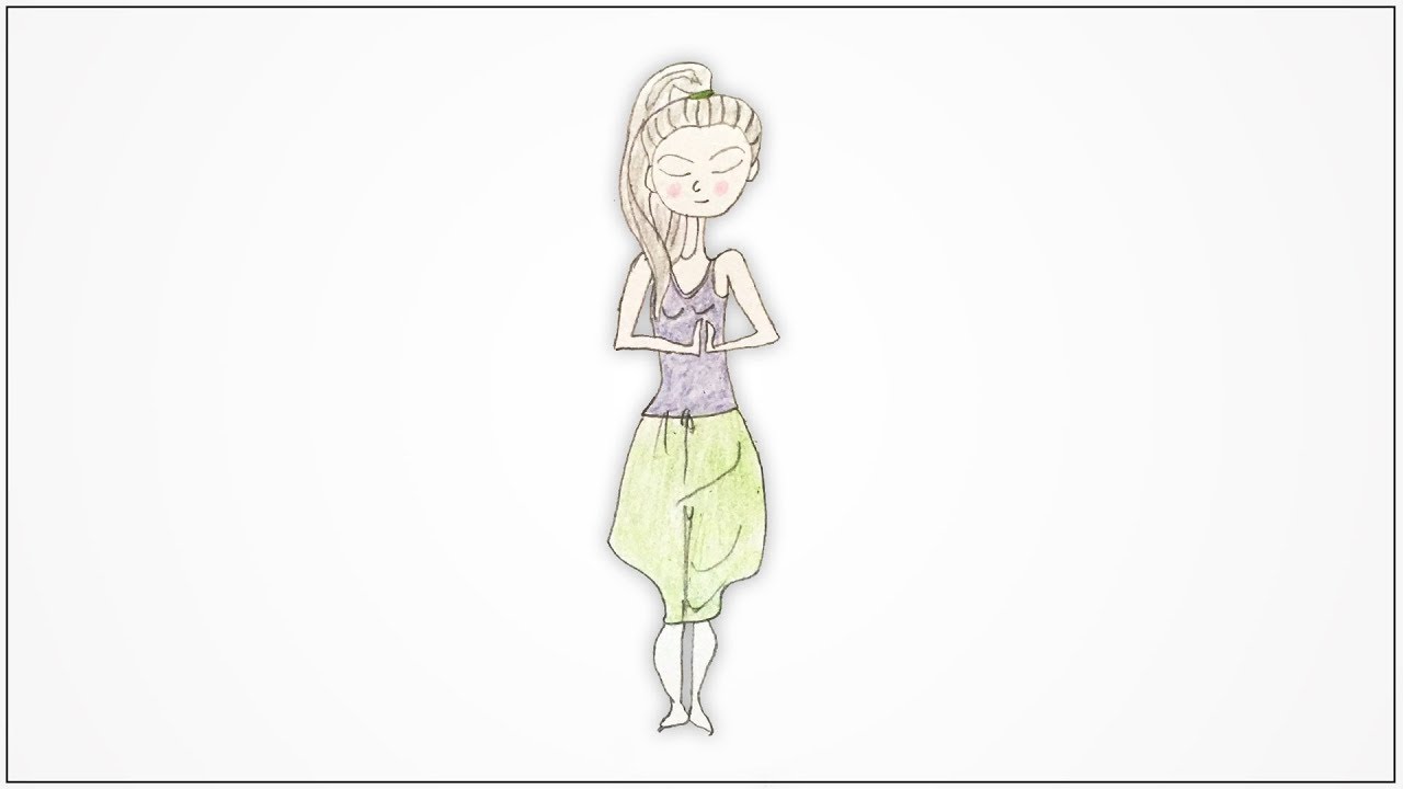 1280x720 How To Draw A Yoga Poses - Yoga Poses Drawing