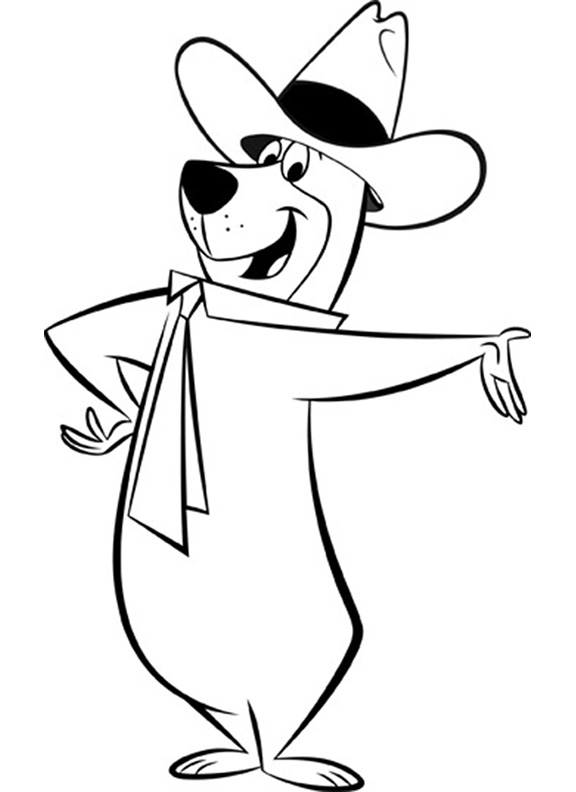 576x792 ny kids coloring fun yogi bear's jellystone mexico ny - Yogi Bear Drawing