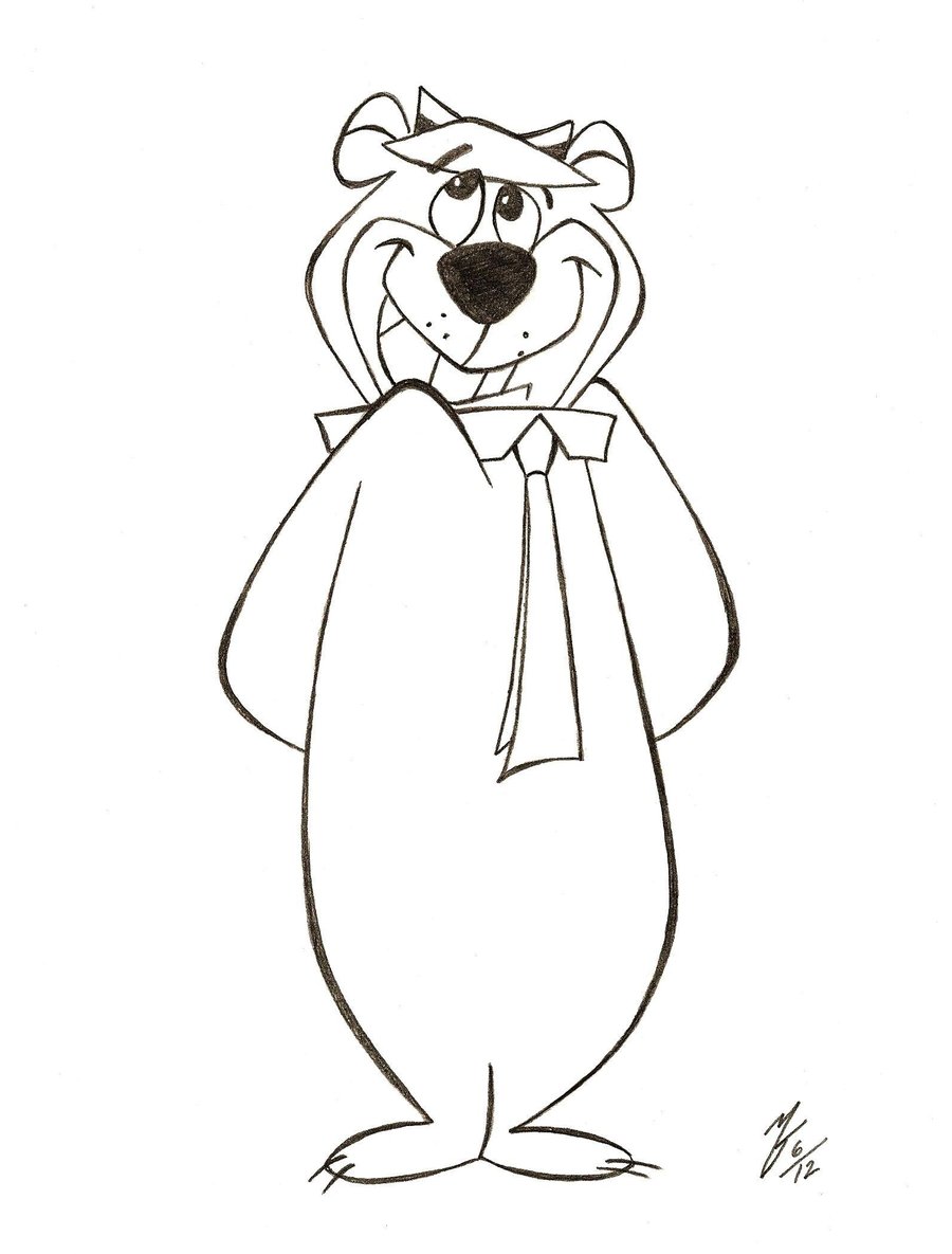900x1185 yogi bear drawing - Yogi Bear Drawing