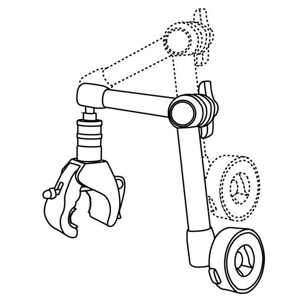 600x600 Ipad Yoke Mount For Cessna, Piper, Mooney And More Mgf - Yoke Drawing